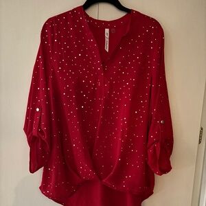 BLING PULLOVER BLOUSE